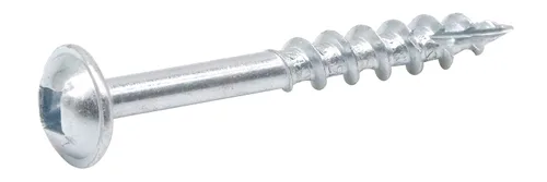IMSCREWS Tornillos de agujero de bolsillo #8 de 1-1/2 pulgadas, 50 unidades, tornillos de madera de cabeza cuadrada de arandela, rosca gruesa con