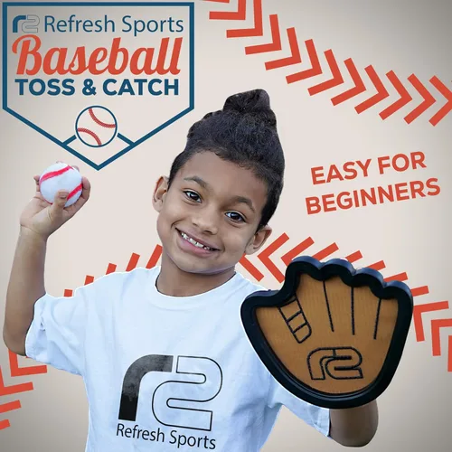 Miniatura 2 de Juego de pelota para lanzar y atrapar, pelotas adhesivas fáciles de usar y guante de entrenamiento de béisbol para principiantes, paleta de juguete