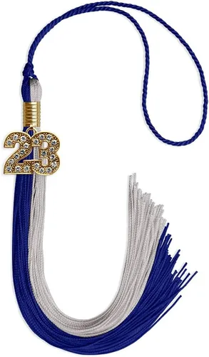 Miniatura 41 de Endea Graduation Borla de doble color con dije dorado (negro/oro brillante, 2022)