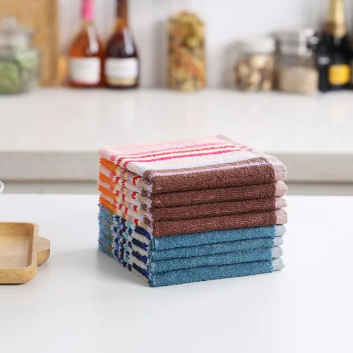 Miniatura 7 de Oeleky - Paños de cocina para lavar platos, trapos de platos ultra absorbentes, paños de limpieza de algodón, paquete de 8, 12x12 pulgadas