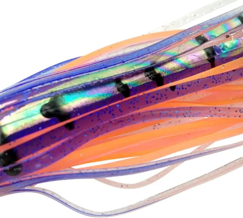 Miniatura 5 de OCEAN CAT Juego de señuelos de pesca de agua salada, anzuelo de pesca en alta mar y faldas de pulpo/calamar de 6 pulgadas/9 pulgadas para atrapar