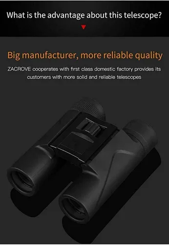 Miniatura 4 de Telescopio Mini binoculares Telescopio portátil para Exteriores Todas las miras ópticas Profesionales Bajo Nivel de luz Espejo