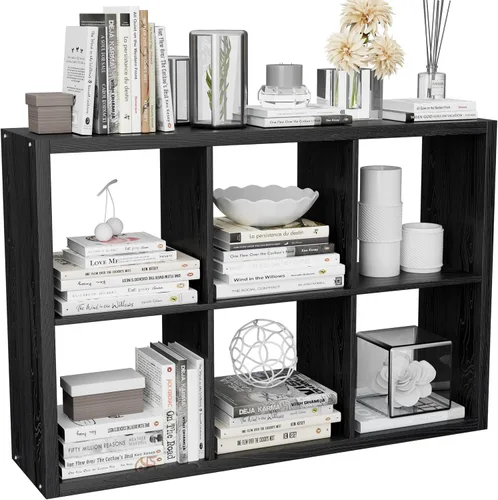Miniatura 17 de VDNEND Organizador de Almacenamiento en Cubos Estantería, Estante Cúbico Decorativo de 11 pulgadas con Respaldo Abierto y Borde Engrosado, Marrón
