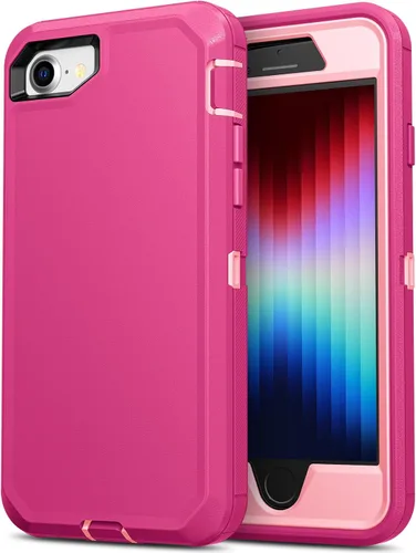 Miniatura 22 de Jelanry para iPhone 5/ 5S/ SE 1ª Generación (2016) Funda de uso rudo resistente a prueba de golpes de doble capa, carcasa protectora deportiva