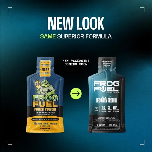 Miniatura 8 de Frog Fuel Power Regular Protein Shot, 15g de proteína de colágeno nano-hidrolizado alimentado con pasto, después del entrenamiento, sin gluten, sin