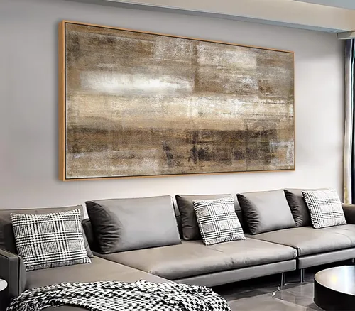 Miniatura 8 de Arte de Pared en Lienzo de Abedul Enmarcado - Imágenes Abstractas de Árboles de Abedul para Pintura Moderna en Lienzo Turquesa, Obra de Arte