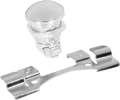 Miniatura 4 de TCT-MOTORPARTS Pestillo de puerta de combustible, botón pulsador, tapa de aceite para Harley Touring Electra Glide Street Glide Road Tri Glide Ultra