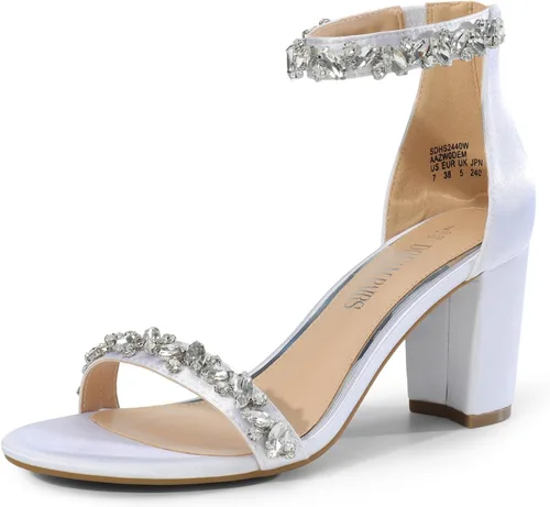 Miniatura 39 de DREAM PAIRS - Sandalias de tacón grueso y bajo para mujer