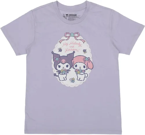 Miniatura 7 de Bioworld Kuromi & My Melody - Conjunto de ropa de dormir lavanda para mujer