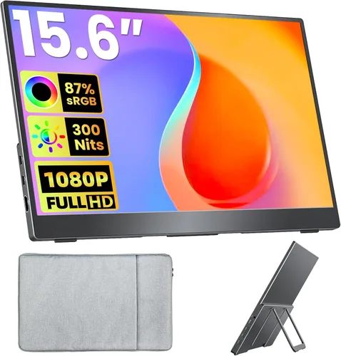 Miniatura 18 de Upperizon Monitor portátil de 16 pulgadas 2K QHD 2560X1600 145% sRGB 120Hz IPS HDR HDMI USB-C Monitor de viaje para laptop, MacBook, PC, Surface PS5
