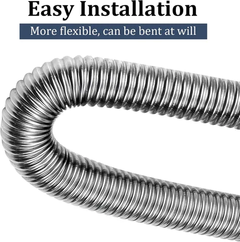 Miniatura 4 de KXKZREN Tubo de escape de acero inoxidable 24.5mm de diámetro interior Tubo de extensión de escape para calentador de estacionamiento de aire