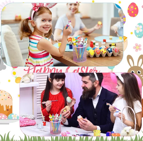 Miniatura 6 de Ctosree 36 juegos de cuentas de Pascua para bolígrafos, huevos, conejo, pollo, Pascua, focal, bolígrafo,a granel, kit de fabricación de bricolaje