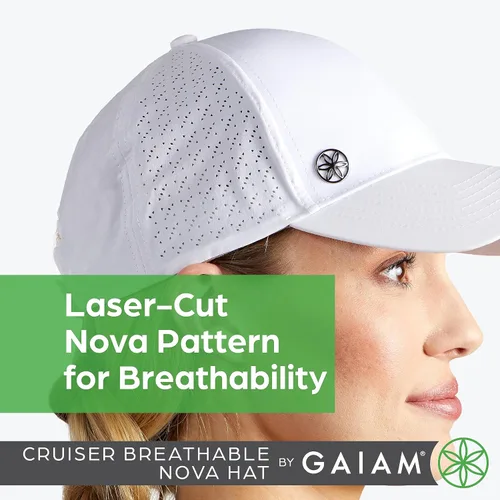 Miniatura 3 de Gaiam - Gorra transpirable para mujer, visera preformada, tamaño ajustable para correr