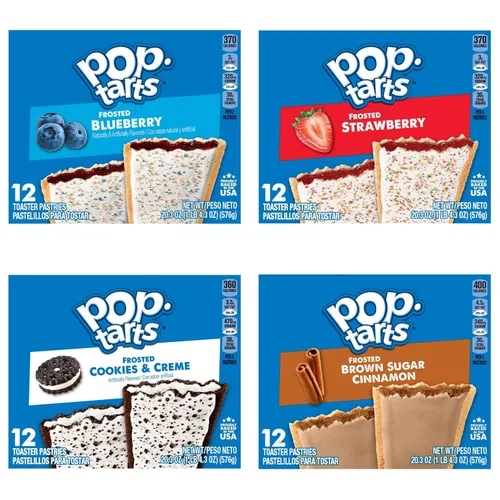 Miniatura 11 de Pop-Tarts - Tostadas, alimentos para el desayuno, bocadillos para niños, paquete variado (60 Pop-Tarts)
