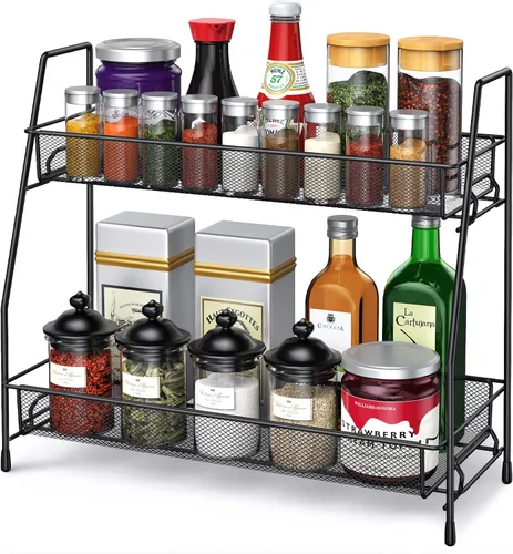 SPISPI Organizador de especias para gabinete, organizador de baño, organizador de encimera de baño, organizador de encimera de cocina, organizador