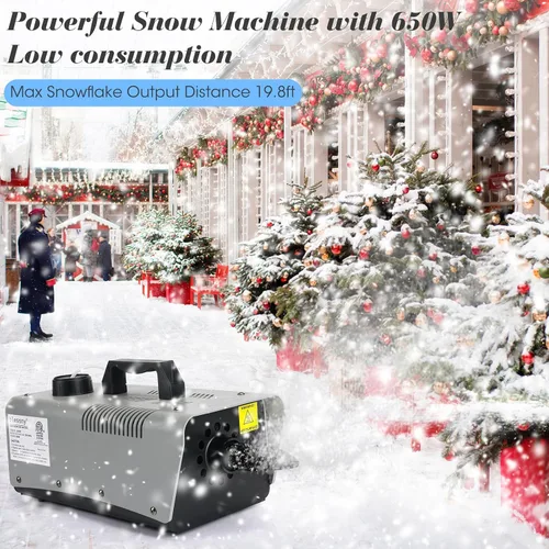 Miniatura 4 de blessny Máquina de nieve de alta velocidad, control remoto con cable, portátil, máquina de copo de nieve artificial de alta calidad para fiestas
