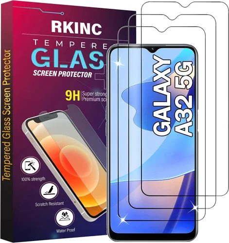 Miniatura 44 de RKINC Protector de pantalla [paquete de 4] para Samsung Galaxy A12 / Galaxy A02S / A12 Nacho, protector de pantalla de vidrio templado, 0.013 in