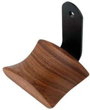 Miniatura 8 de KiaoTime Soporte para colgar auriculares, soporte para auriculares de madera de nogal, ajuste universal (montaje debajo del escritorio)