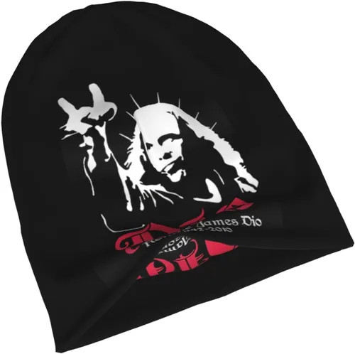 Miniatura 8 de Ronnie Rock James Dio - Gorro de punto para hombre y mujer, color negro, Negro