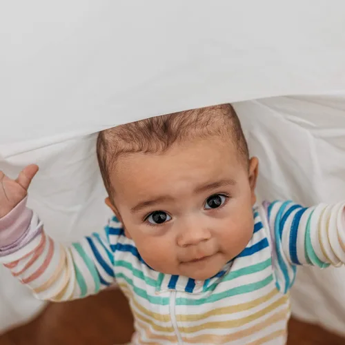 Miniatura 6 de HonestBaby - Mameluco de algodón orgánico con pies para dormir y jugar