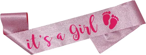 Miniatura 5 de OMISS Banda de purpurina perfecta para baby shower: disfruta de tu evento, Blanco (White Girl)