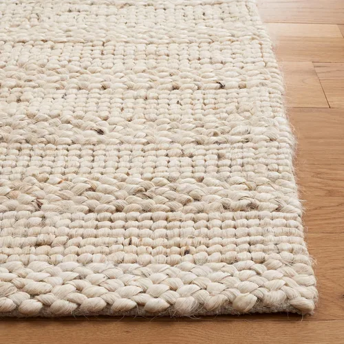 Miniatura 4 de SAFAVIEH Natural Fiber Collection - Alfombra decorativa de 2 x 3 pies, color lejía, yute hecho a mano, diseño trenzado tejido, ideal para entrada