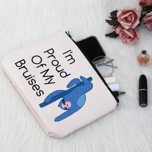 Miniatura 4 de G2TUP Bolsa de cosméticos Pole Dance - Estuche de maquillaje multifunción - I'm Proud Of My Moretones - Uso de viajes y maquillaje, Orgulloso De Mis