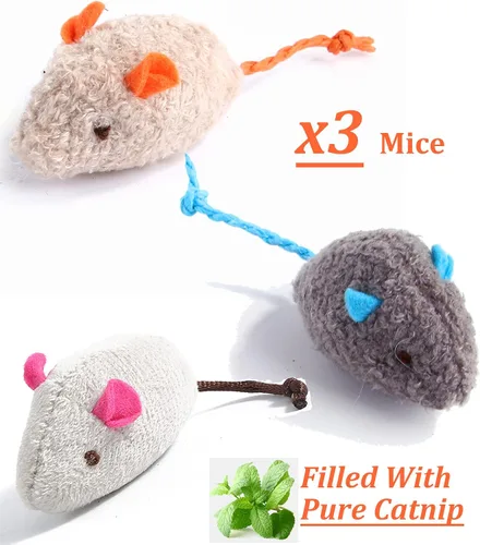 Miniatura 2 de Paquete de 12 juguetes de hierba gatera para gatos, palos de silvervine, bolas de hierba gatera, ratones de hierba gatera, juguetes de patada