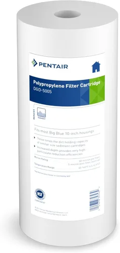 Miniatura 13 de Pentair Pentek DGD-5005 Filtro de Agua Big Blue, Repuesto de Cartucho de Filtro de Sedimentos de 10 Pulgadas para Toda la Casa, Polipropileno Hilado