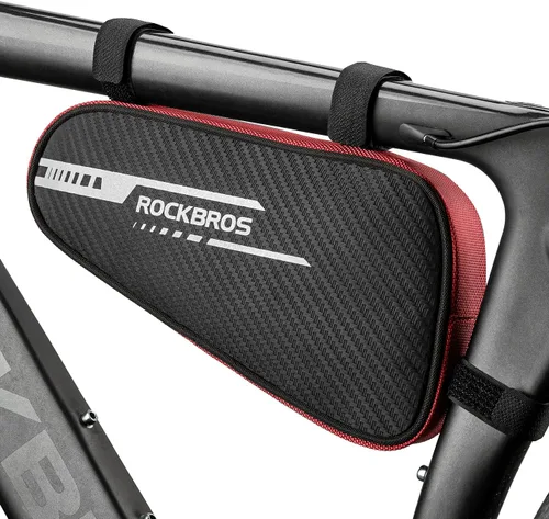Miniatura 8 de ROCKBROS Bolsa de bicicleta Bolsa de marco de bicicleta Bolsa de almacenamiento triangular para bicicleta Bolsa de accesorios de bicicleta Paquete