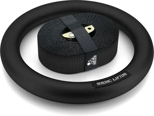 Miniatura 7 de Nordic Lifting Anillos y correas de gimnasia, resistentes para gimnasia, crossfit y entrenamiento de fitness, el mejor juego olímpico de gimnasio