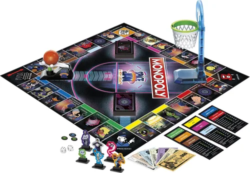 Miniatura 4 de Monopoly: Space Jam: A New Legacy Edition Juego de mesa familiar, juego Lebron James Space Jam 2, para niños de 8 años en adelante