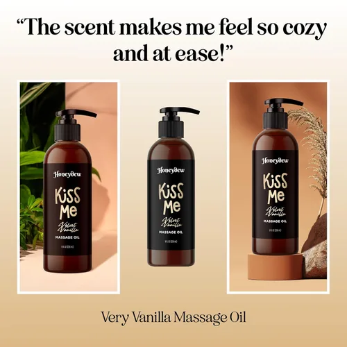 Miniatura 2 de Aceite de masaje sensual de vainilla para parejas, aceite de masaje relajante de cuerpo completo para una cita nocturna con coco hidratante y aceite
