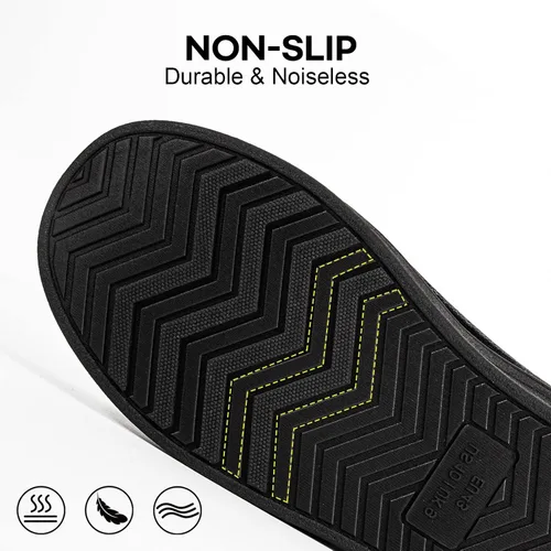 Miniatura 5 de LongBay Men's Memory Foam Diabetic Slippers Comfy Warm Plush Fleece Arthritis Edema Swollen House Shoes