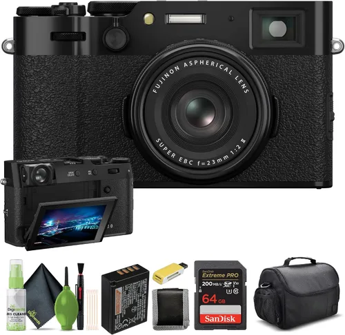 Miniatura 5 de FUJIFILM Cámara digital X100VI (negro) (16821913) + tarjeta de 64 GB + lector de tarjetas + batería NP-W126 + cargador + software de foto Corel +