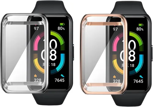 Miniatura 6 de Funda protectora de pantalla de cobertura completa compatible con Huawei Honor Band, carcasa protectora de TPU para Huawei Honor Band 6/7, Huawei