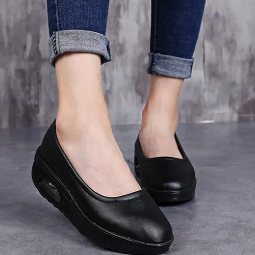 Miniatura 6 de Veroders Working Nurse Shoes Platform Sneakers - Women's Breathable Mary Jane Sneakers Lightweight Walking Sneakers Wedges Slip On Walking Shoes for