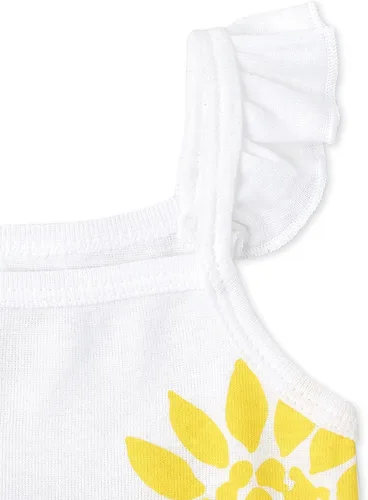 Miniatura 4 de The Children's Place Conjunto de ropa de juego sin mangas para bebés y niñas, paquete de 3