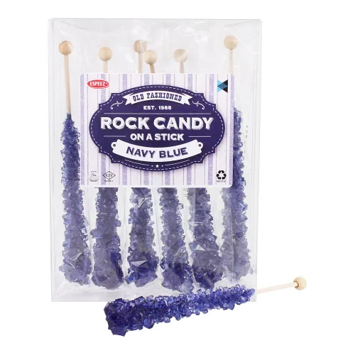Miniatura 96 de Palitos de caramelo de roca extragrandes: 12 paletas de cereza rosa – envueltas individualmente – Palitos de caramelo de roca de cristal