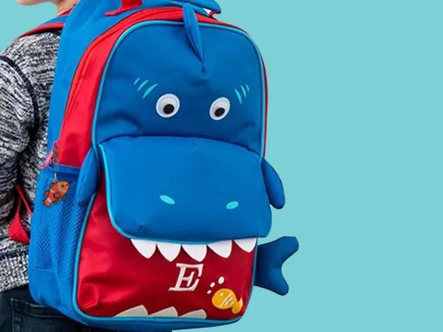 Miniatura 3 de The Acrylic Place Llavero de pez payaso para bebé, dije para bolso de pañales, bolsa de mano, mochila para niños, llavero, Tamaño de mochila