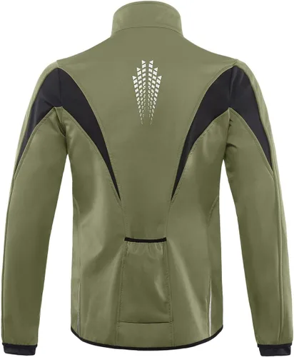 Miniatura 39 de Chaqueta térmica para ciclismo (tejido Softshell, resistente al viento, impermeable, 15K) de ARSUXEO