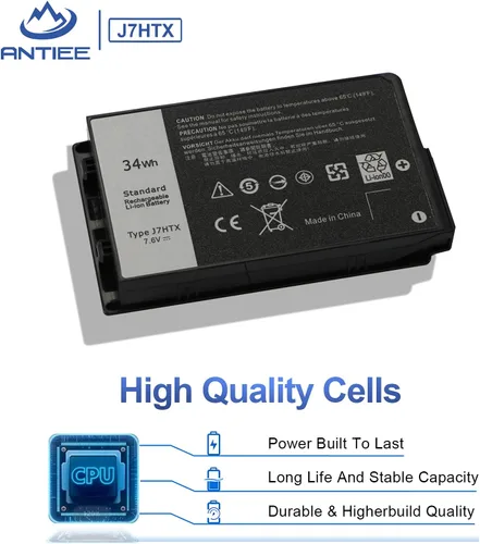 Miniatura 3 de ANTIEE 34Wh J7HTX 7XNTR - Batería para laptop Dell Latitude 12 7202 7212 7220 Rugged Extreme Tablet 12 "Series 2JT7D 02JT7D FH8RW J82G5 VW5Y4