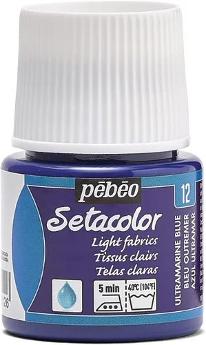Miniatura 55 de Pebeo Setacolor - Pintura para tela (opaca, 45 ml), color dorado perla