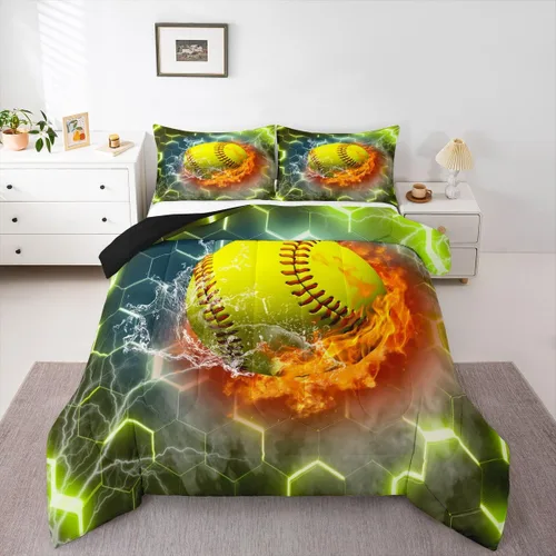 Miniatura 22 de Erosebridal Juego de edredón de bandera estadounidense tamaño individual para niños y adolescentes, juego de ropa de cama de camuflaje, edredón