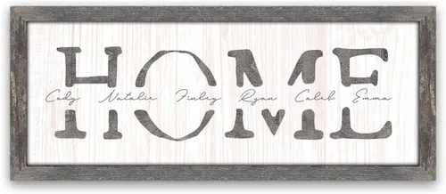 Miniatura 29 de Personal-Prints Arte Personalizado de PAPÁ e Hijos Personalizado con Todos los Nombres de los Niños Regalo Único y Personalizado para el Día