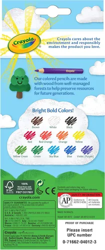 Miniatura 2 de Crayola Lápices de colores, colores surtidos, preafilados, para adultos, 12 unidades, regalo