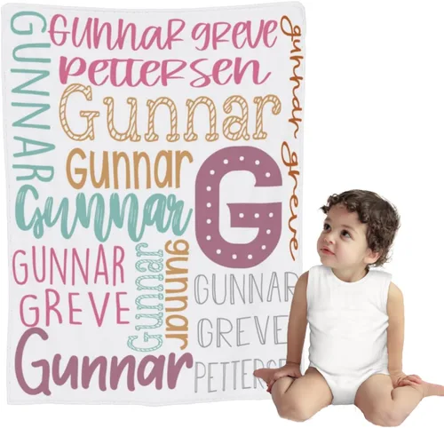 Miniatura 8 de Manta de bebé personalizada para niño, mantas de bebé personalizadas para niños, regalos personalizados para bebés, mantas con nombre, manta suave