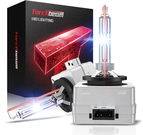 Miniatura 9 de Torchbeam Bombillas HID D1S, 6000K blanco frío, distancia de iluminación del 150%, bombilla de xenón, diseño IP67 para reemplazar 66144 66140 85140