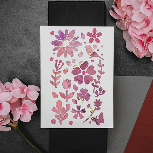 Miniatura 3 de BENECREAT 4 plantillas de metal con números del alfabeto de 4 x 7 pulgadas, plantilla de acero de 4 estilos para tallado de madera, dibujos