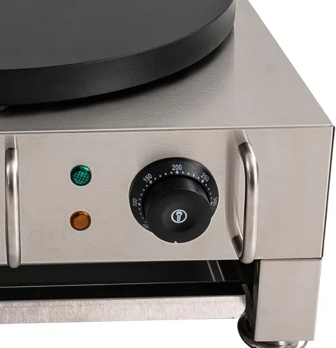 Miniatura 8 de Máquina de crepas comercial de 16 pulgadas de 2200 W, máquina eléctrica para panqueques con placa calefactora redonda antiadherente para crepé